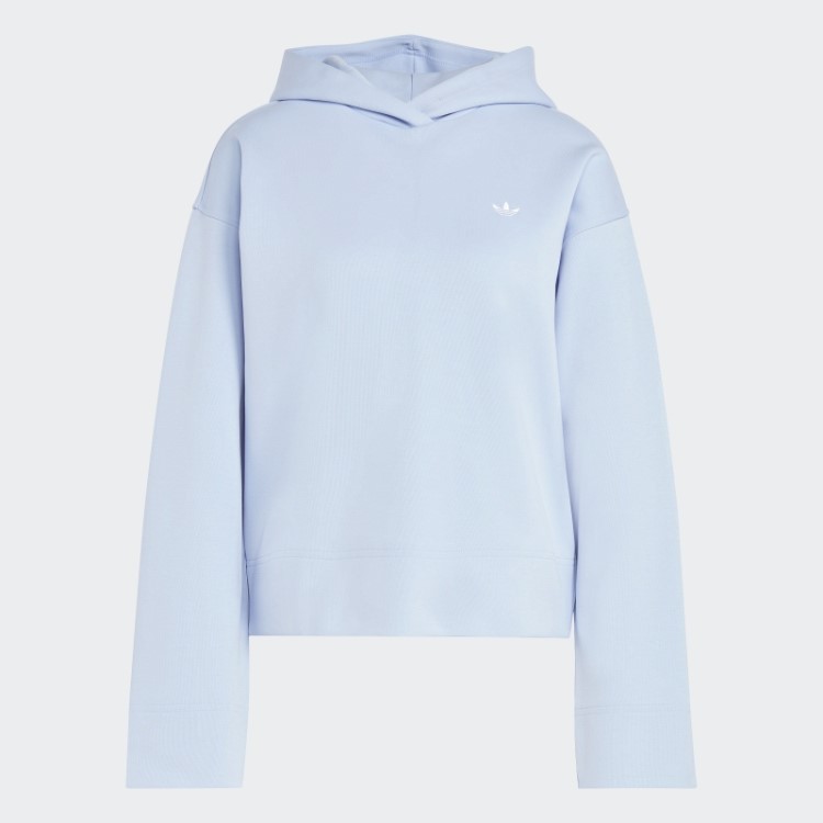 Moletom Curto Premium Essentials Azul Dawn Adidas