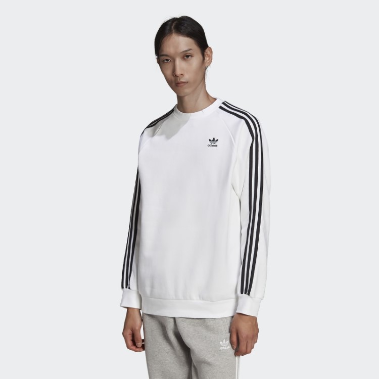 Adicolor Classics 3 Listras Sweatshirt Branca Adidas