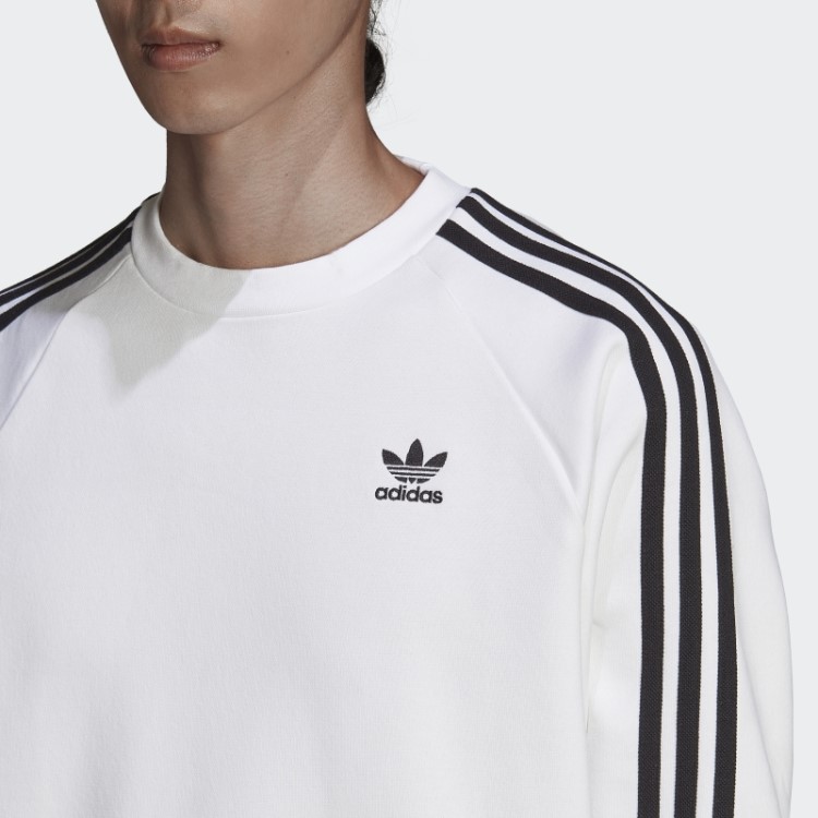 Moletom Adicolor Classics Com As Três Listras Branco Adidas