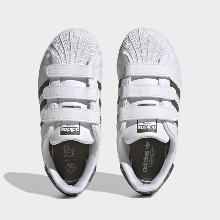 Elegantes Sapatos Adidas Superstar Verde-oliva