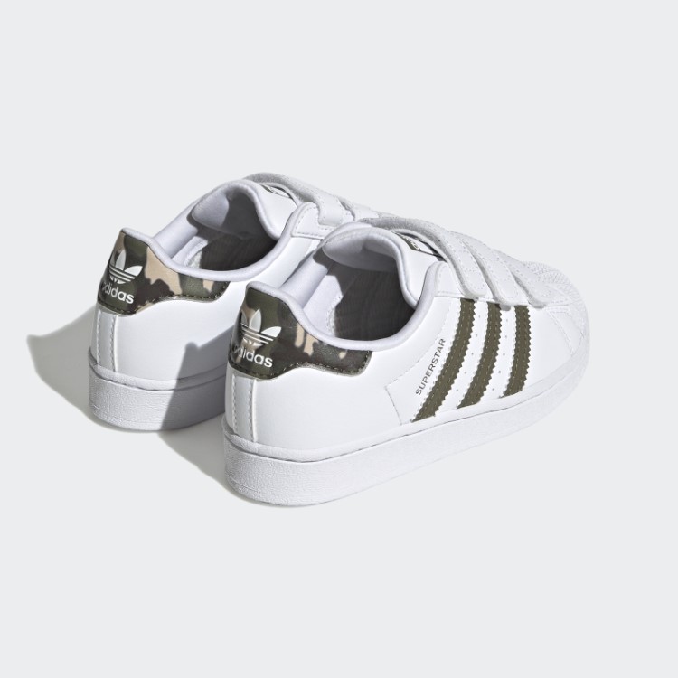 Elegantes Sapatos Adidas Superstar Verde-oliva