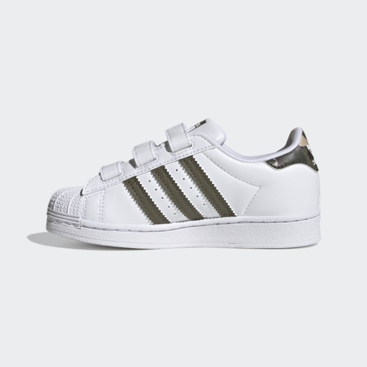Elegantes Sapatos Adidas Superstar Verde-oliva