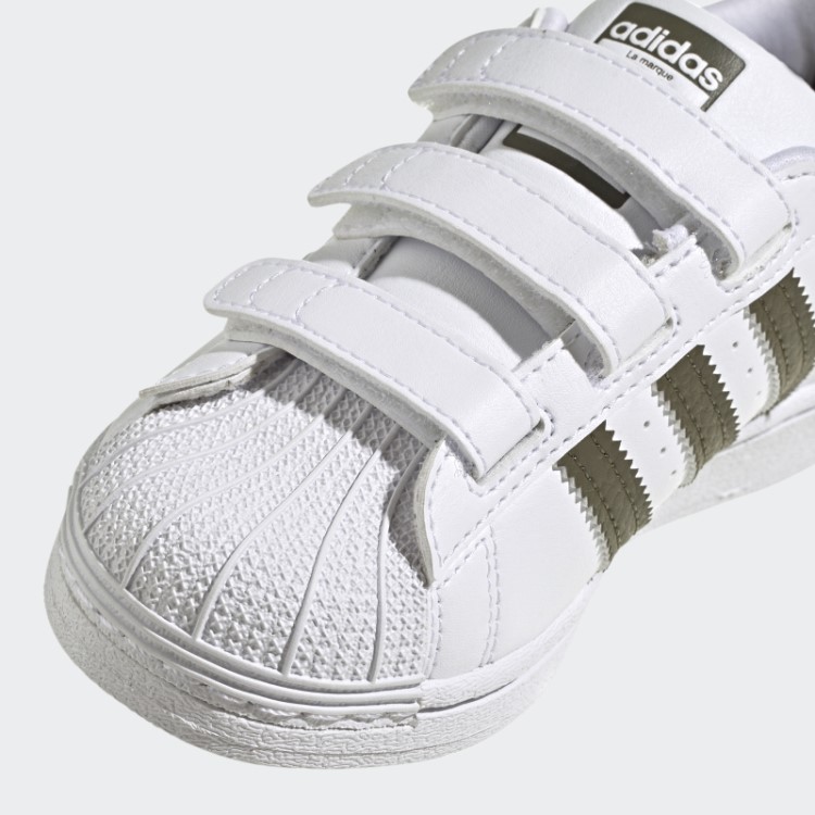 Elegantes Sapatos Adidas Superstar Verde-oliva