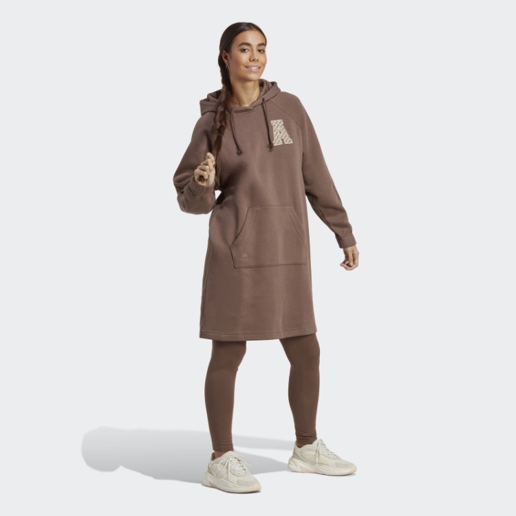 Adidas All Szn X Logomania Vestido Terra