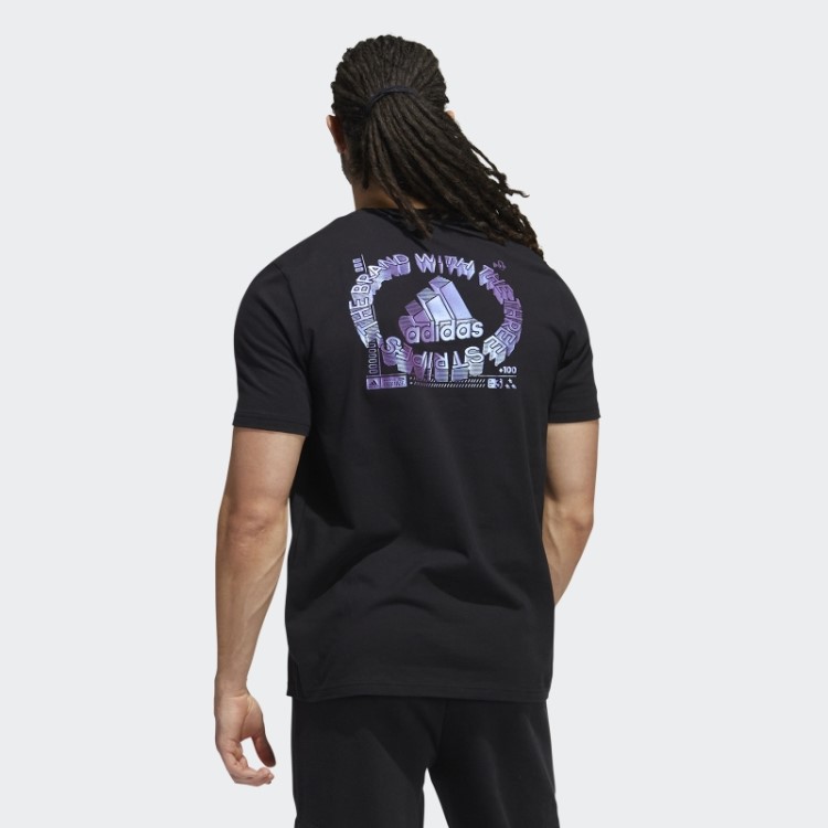 Camiseta Gamer Com Mudança De Cor Adidas Preta
