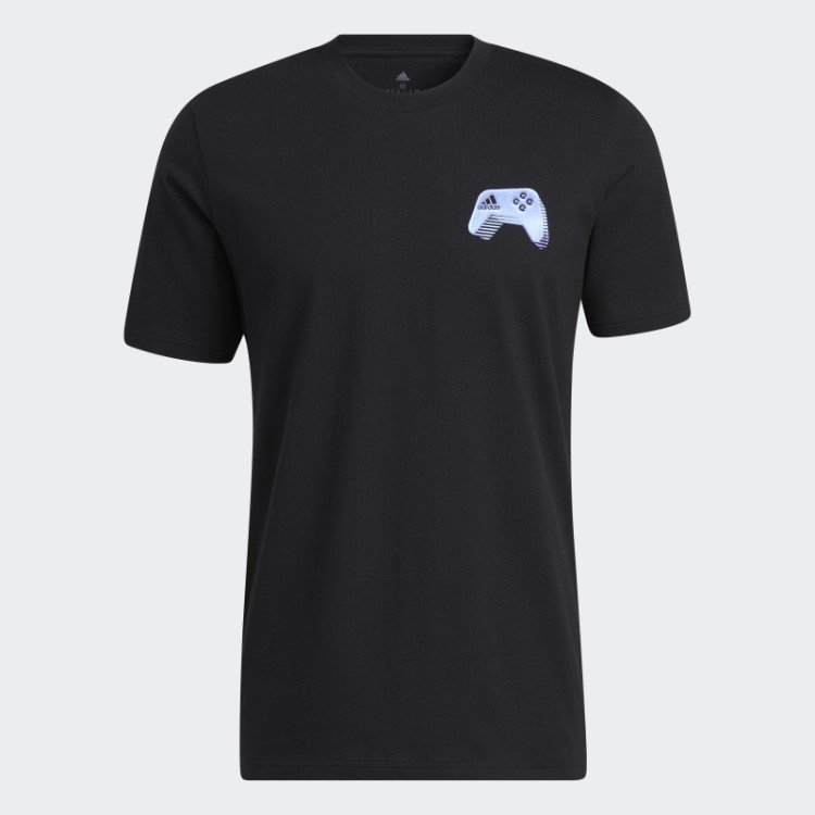 Camiseta Gamer Com Mudança De Cor Adidas Preta