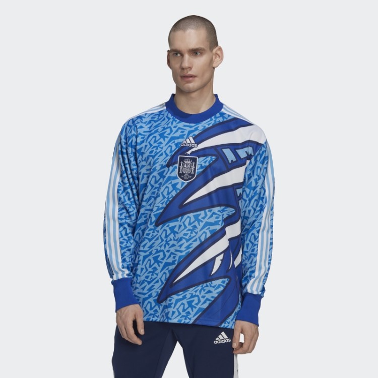 Camisa De Goleiro Azul Claro Da Bahia ícone Da Espanha Adidas