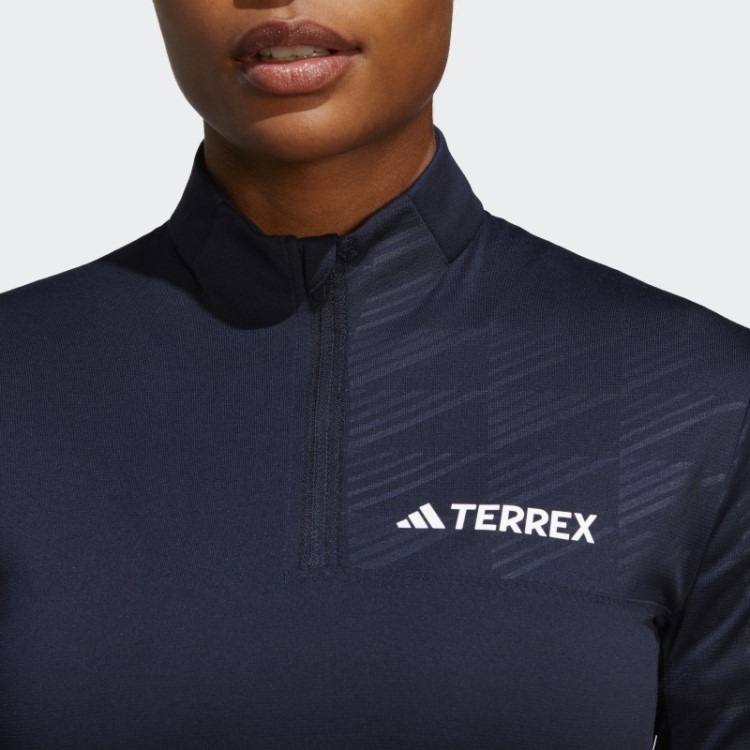 T-shirt De Manga Comprida Terrex Multi-zíper Adidas Ink