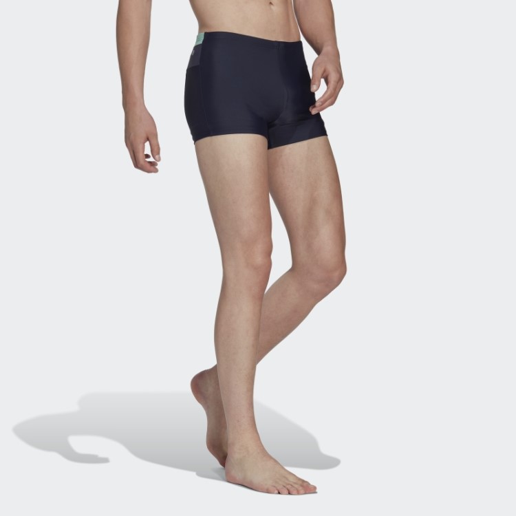 Cueca Boxer De Natação Com Colorblock De Tinta Adidas