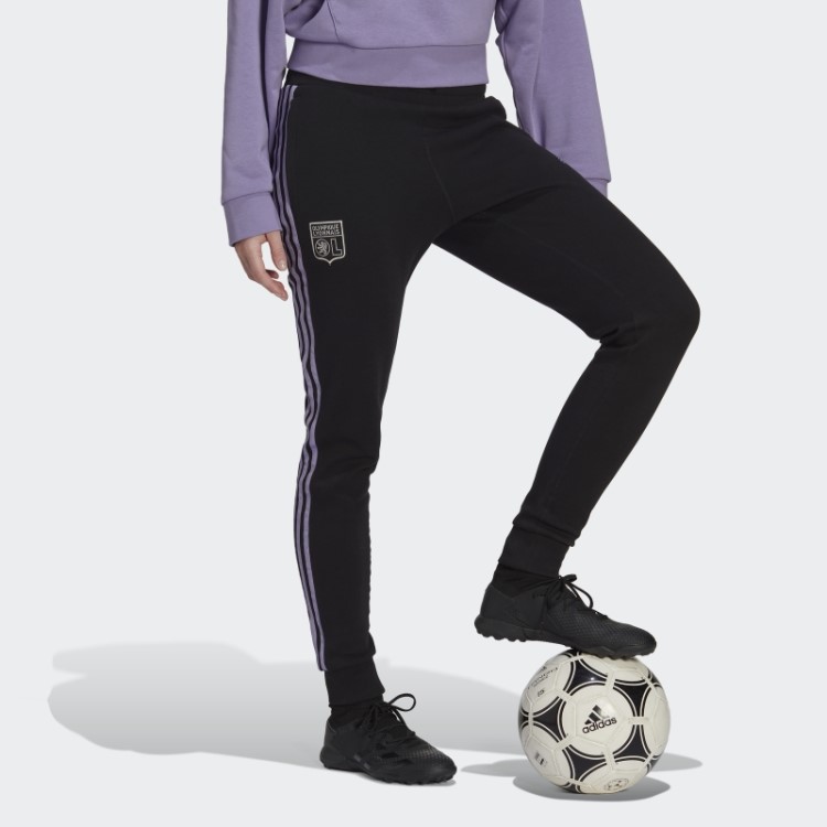 Calça Esportiva Olympique Lyonnais Adidas Preta