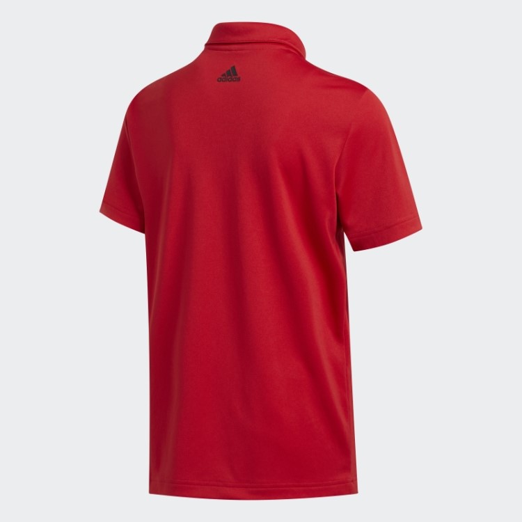Camisa Polo Com As 3 Listras Vermelho Adidas