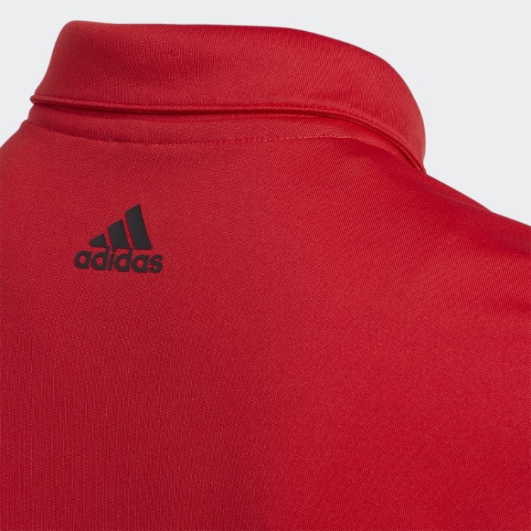 Camisa Polo Com As 3 Listras Vermelho Adidas