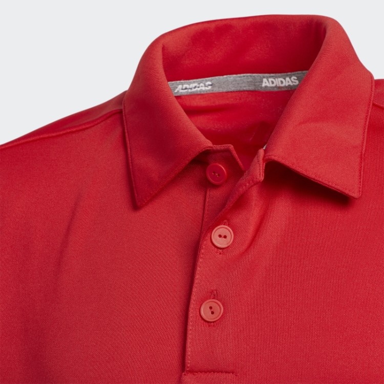 Camisa Polo Com As 3 Listras Vermelho Adidas