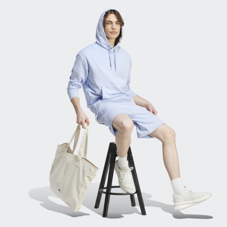Bermuda Adidas Blue Dawn All Szn French Terry Estilosa