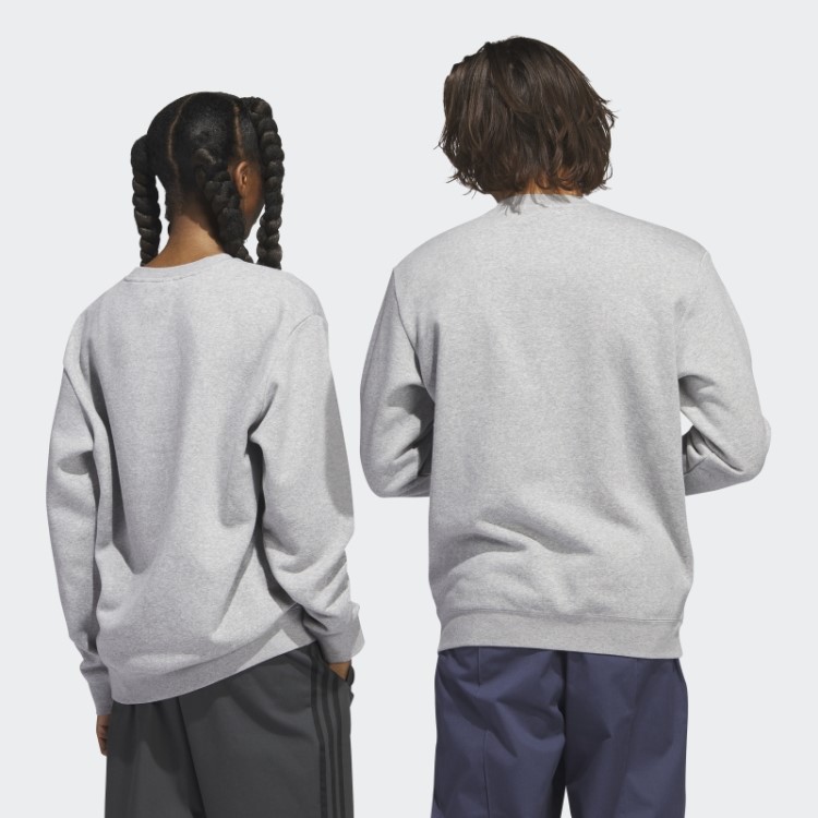 Moletom Gola Redonda Shmoofoil Gráfico Cinza Médio Adidas