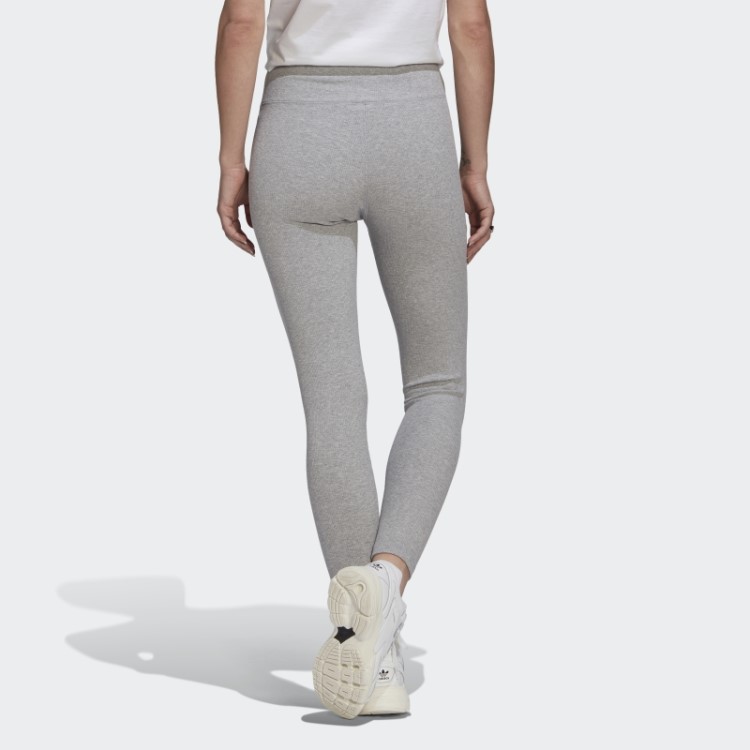 Leggings Adicolor Cinza Médio Essenciais + Nervuras Comprimento 7/8 Adidas