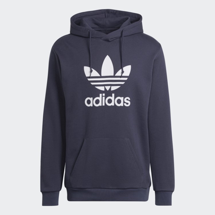 Moletom Com Capuz Adidas Adicolor Classics Azul Marinho