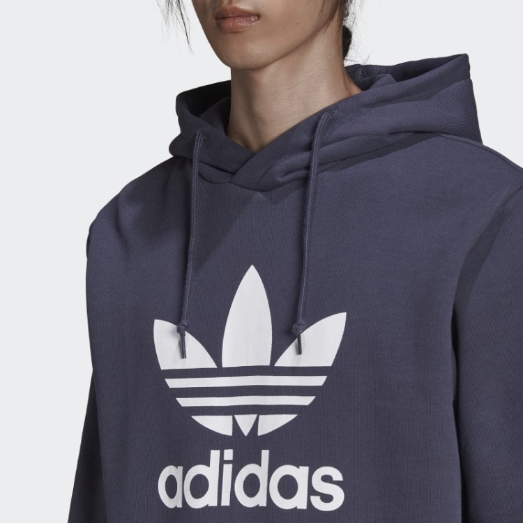 Moletom Com Capuz Adidas Adicolor Classics Azul Marinho