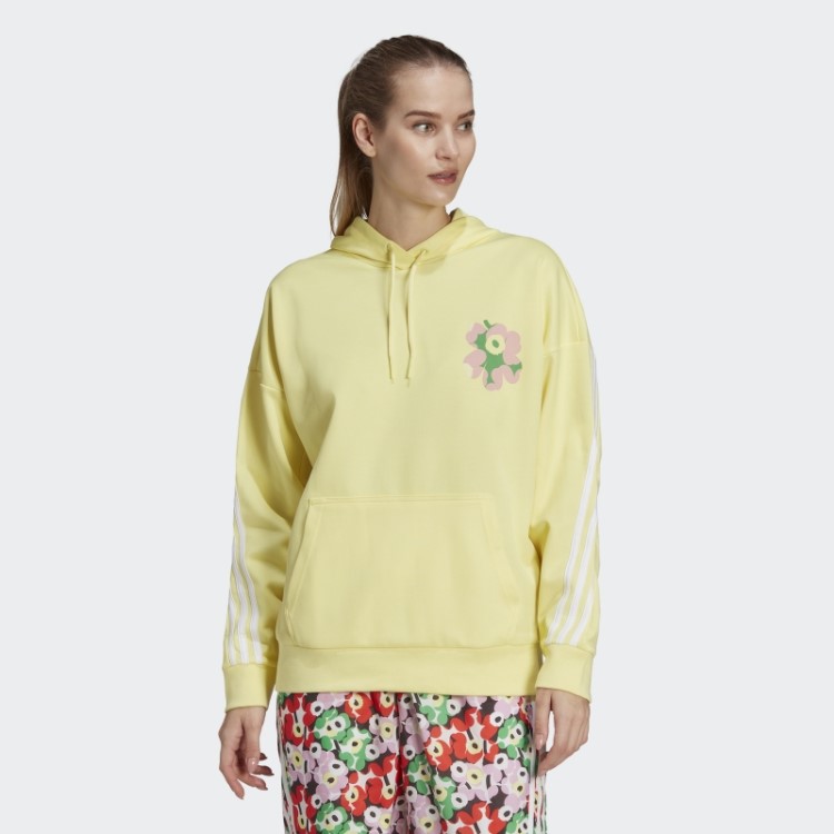 Moletom Com Capuz Adidas X Marimekko Pérola Citrino Quente