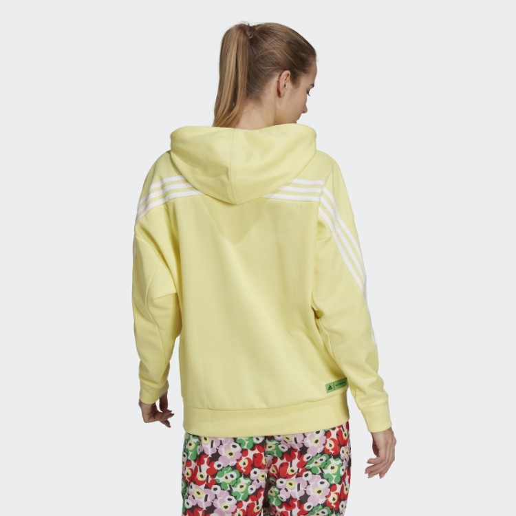 Moletom Com Capuz Adidas X Marimekko Pérola Citrino Quente