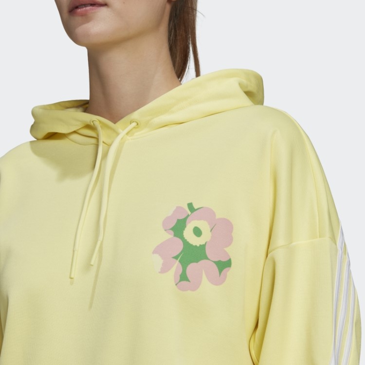 Moletom Com Capuz Adidas X Marimekko Pérola Citrino Quente