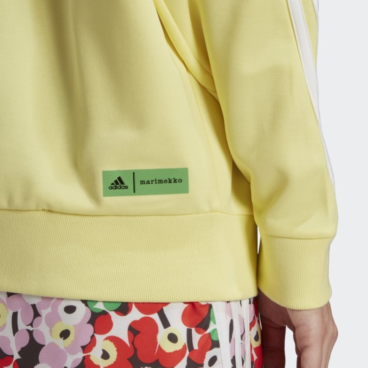 Moletom Com Capuz Adidas X Marimekko Pérola Citrino Quente
