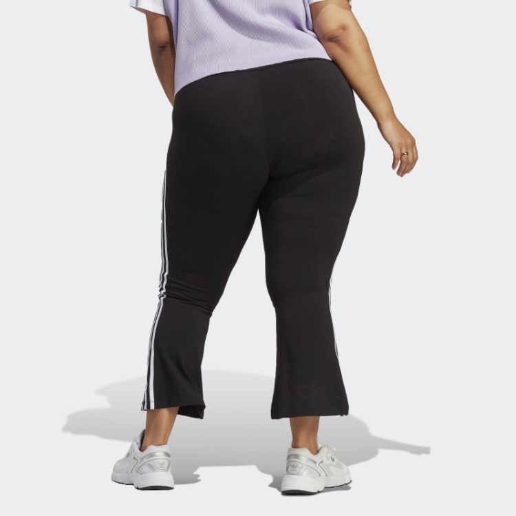 Legging Adidas Black Adicolor Classics 3 Listras 7/8 Flare (tamanho Grande)