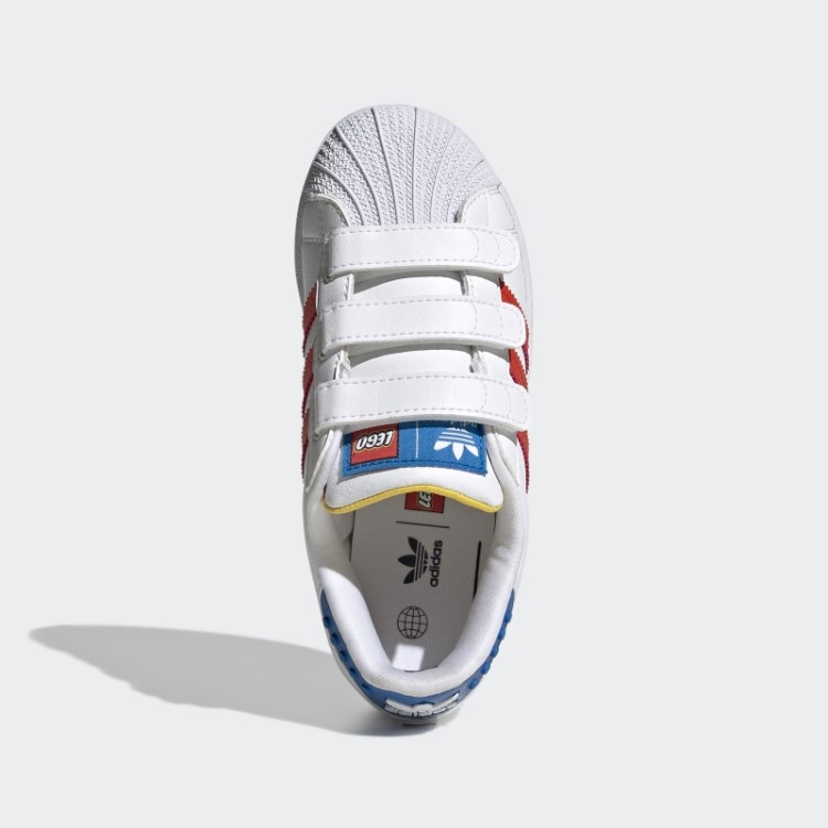 Tênis Adidas Branco Superstar X Lego