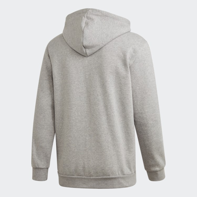 Moletom Cinza Médio Com As Três Listras Adidas