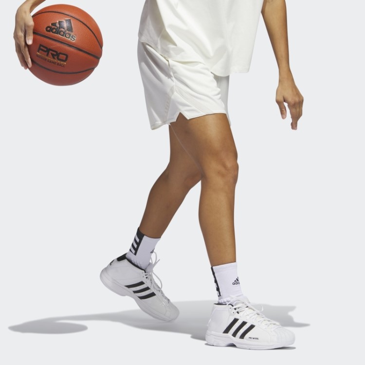 Bermuda De Basquete Branca Adidas Select