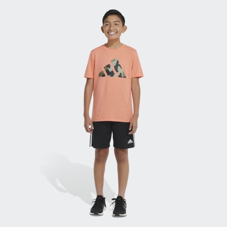 Camiseta Camuflada Logo Coral Adidas