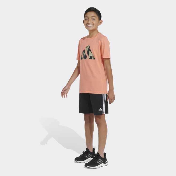 Camiseta Camuflada Logo Coral Adidas