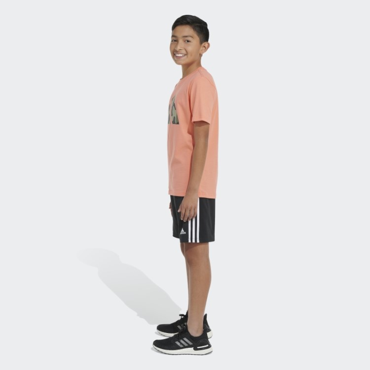 Camiseta Camuflada Logo Coral Adidas