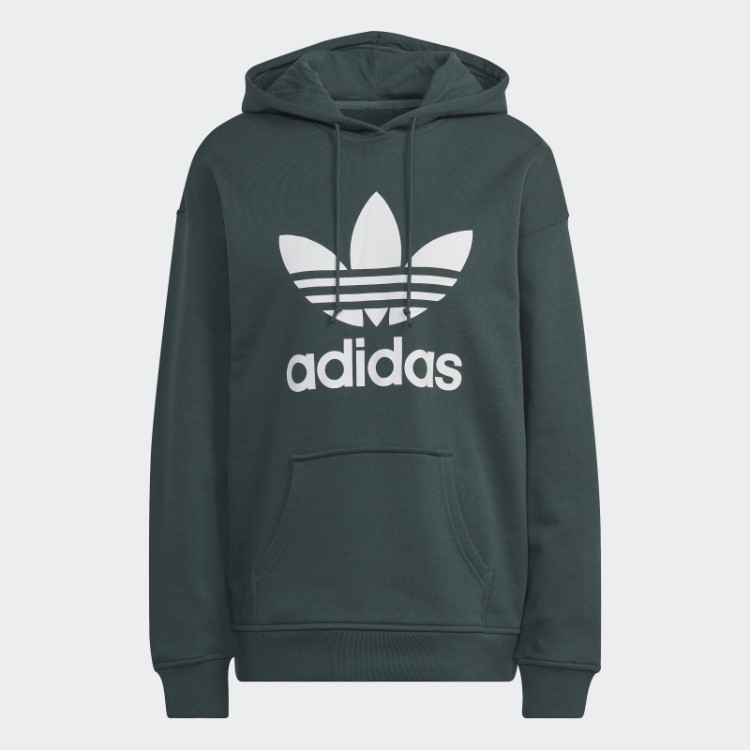 Moletom Verde Mineral Fashion Adidas Adicolor Trefoil