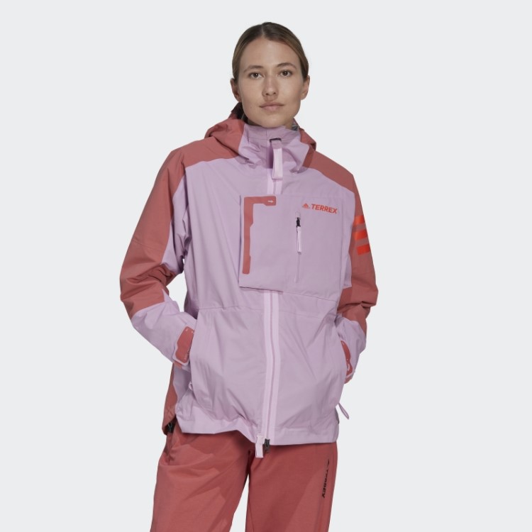 Jaqueta De Caminhada Adidas Lilás Terrex Xploric Rain.rdy