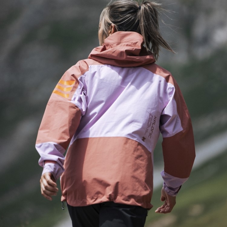 Jaqueta De Caminhada Adidas Lilás Terrex Xploric Rain.rdy