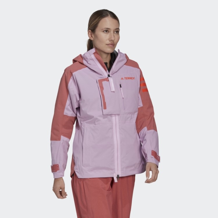 Jaqueta De Caminhada Adidas Lilás Terrex Xploric Rain.rdy