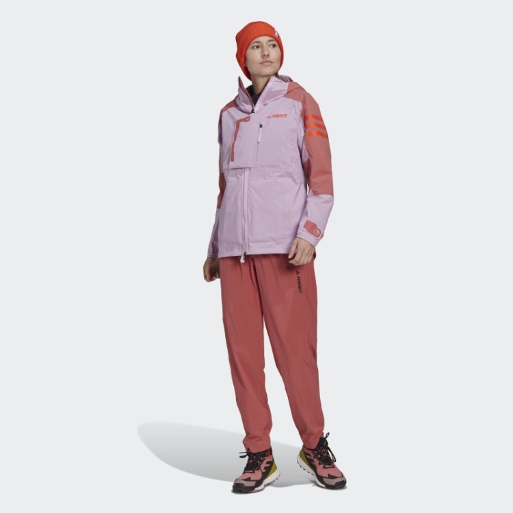 Jaqueta De Caminhada Adidas Lilás Terrex Xploric Rain.rdy