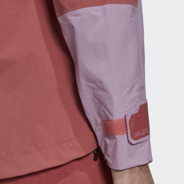 Jaqueta De Caminhada Adidas Lilás Terrex Xploric Rain.rdy