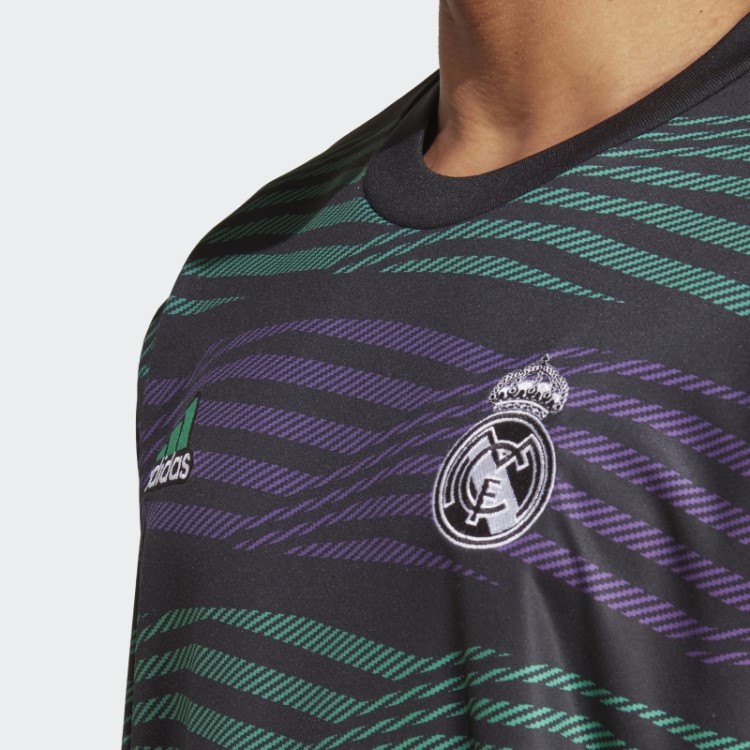 Top Quente Pré-jogo Do Real Madrid Adidas Preto