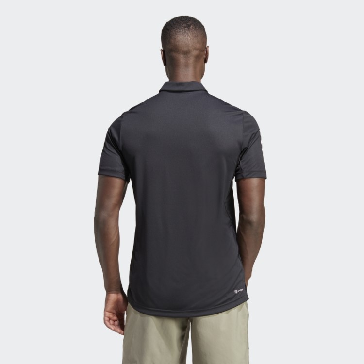 Adidas Club Camisa Polo De Tênis Com As Três Listras Preta