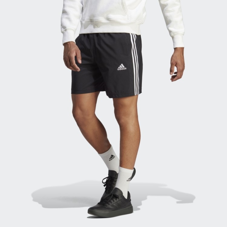 Calção Aeroready Essentials Chelsea Com As 3 Riscas Preto Adidas