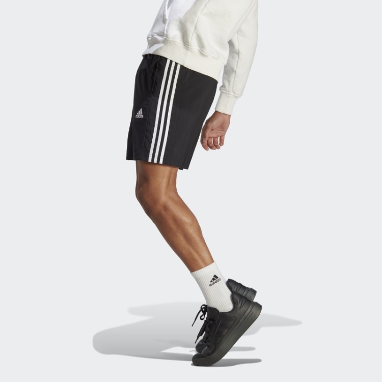 Calção Aeroready Essentials Chelsea Com As 3 Riscas Preto Adidas