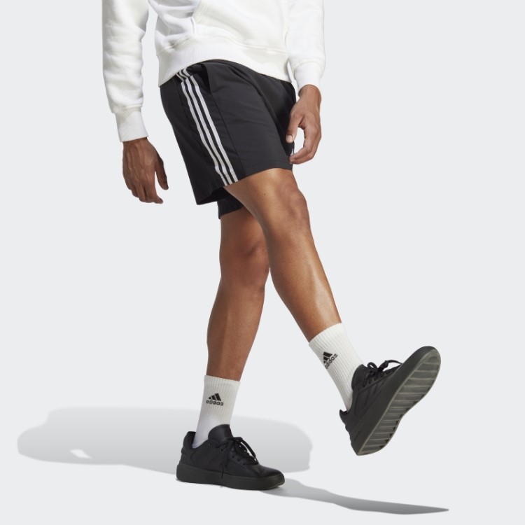 Calção Aeroready Essentials Chelsea Com As 3 Riscas Preto Adidas