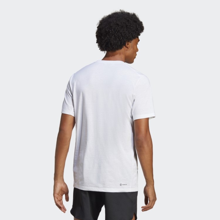 T-shirt De Treino Com Logótipo Train Essentials Feelready Branca Adidas