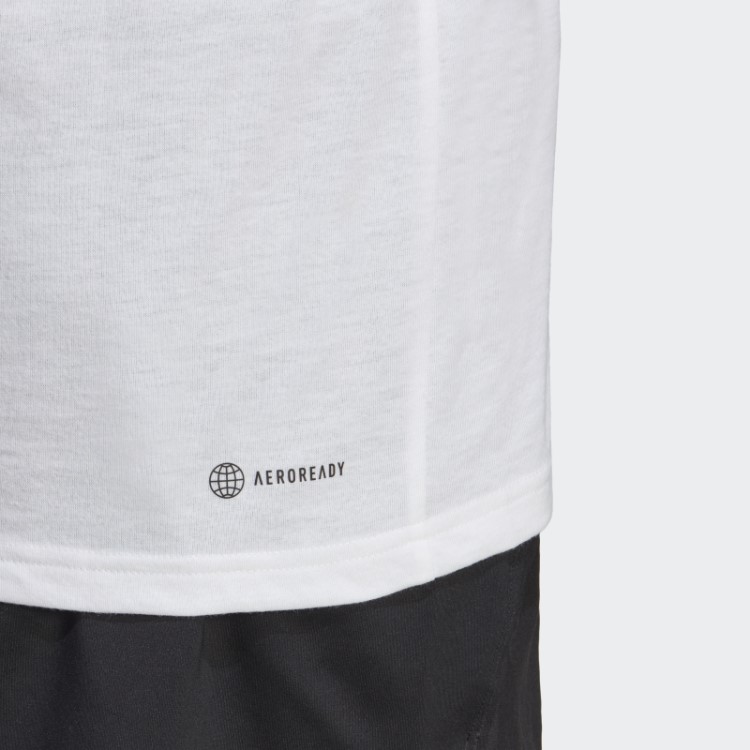 T-shirt De Treino Com Logótipo Train Essentials Feelready Branca Adidas
