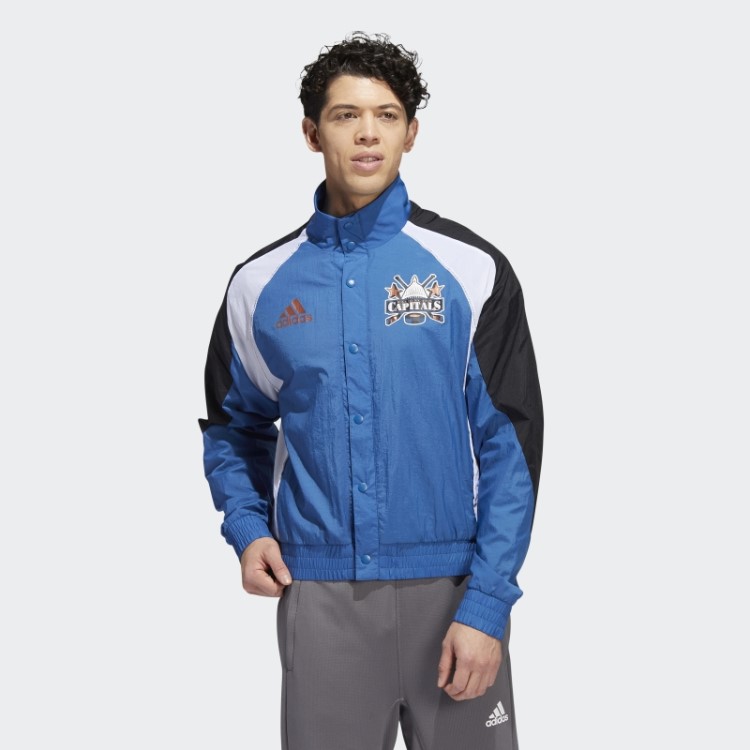 Adidas Capitals Reverse Jaqueta Retrô Azul