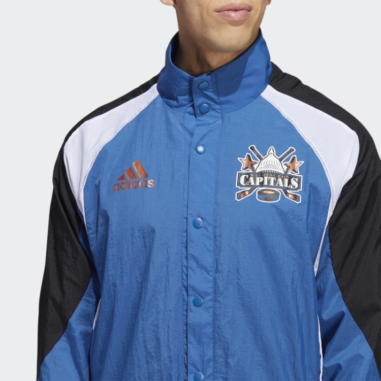 Adidas Capitals Reverse Jaqueta Retrô Azul