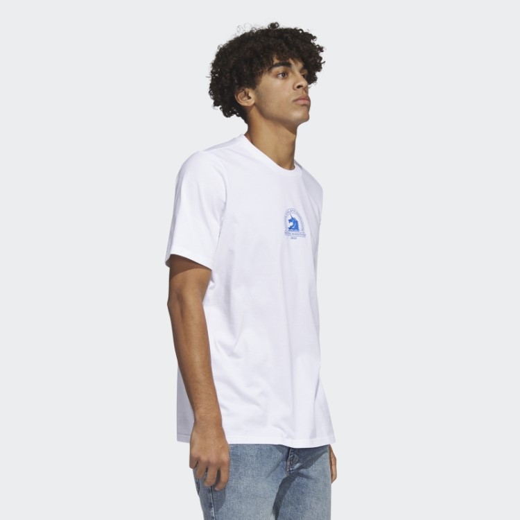 Boston Marathon 2023 Map T-shirt Branca Adidas