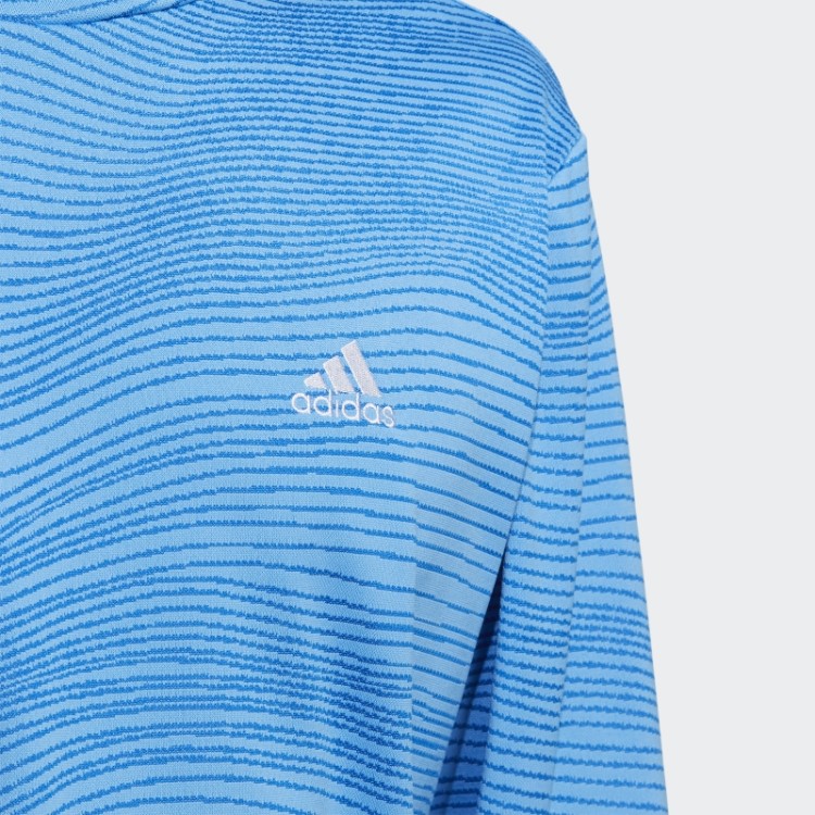 Camisa Manga Longa Adidas Azul Made To Be Remade Com Decote Falso